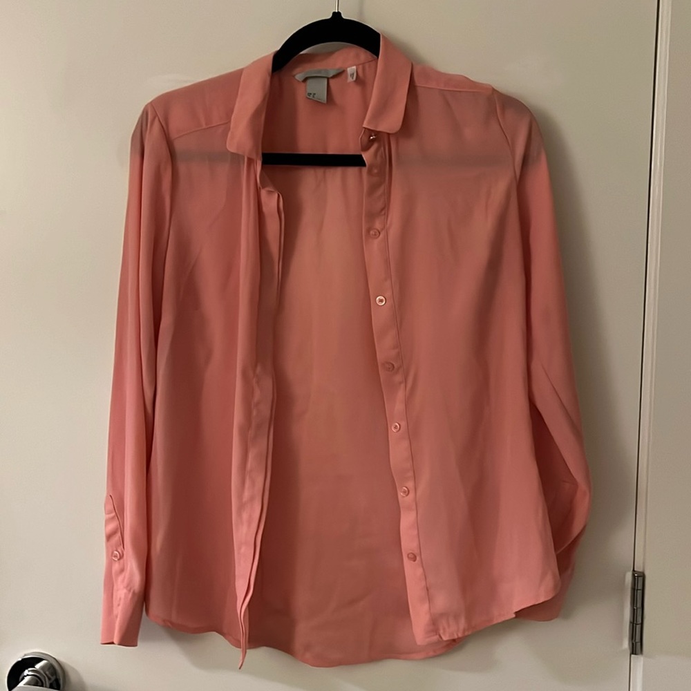 H&M Pink Blouse Size 8 in Excellent Condition